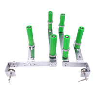 Pièces de rechange pour machine à coudre surjeteuse : Cadre de tirage arrière en métal argenté avec support de bande élastique extensible