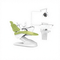 Ensemble de soins dentaires de luxe avec chaises de patient électriques en acier et en plastique au prix de l'hôpital