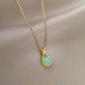 Bao Green Lucky Bag Venta caliente nuevo colgante collar de moda para niños Internet celebridad joyería - Product Image 1