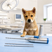 Foret chirurgical orthopédique en acier inoxydable 2,0 mm 3,0 mm pour fixation osseuse des petits animaux, système AO, Baiortho