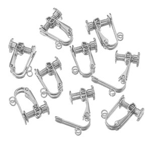 Screw Back Clip on <b>Earrings</b> | 18K PVD Gold Plated Stainless Steel U Shape Ear Clips for DIY Non <b>Pierced</b> Jewelry Making - Product Image 3