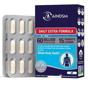 Cápsulas de Prebióticos Más Vendidas, Cepas Probióticas Veganas, Estimula el Metabolismo, Apoya la Salud Intestinal, Cápsulas de Suplementos Herbales - Product Image 1
