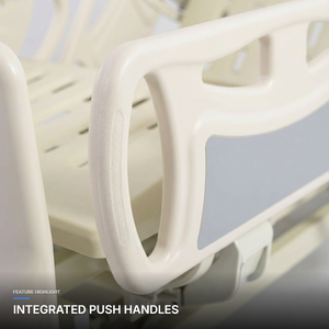 Lit d'<span class=keywords><strong>urgence</strong></span> pour soins intensifs à cinq fonctions avec barreaux latéraux en ABS de haute qualité, contrôle infirmier, réalisation de RCP, patient paralysé - Product Image 6