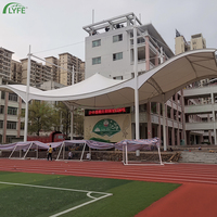 Structure de membrane tendue Lyfe Modern Outdoor Plaza Decor, auvent personnalisé, abri imperméable