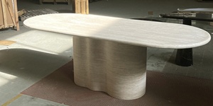 <span class=keywords><strong>Table</strong></span> <span class=keywords><strong>console</strong></span> de salle à manger en marbre travertin naturel moderne, modèle <span class=keywords><strong>2026</strong></span>, très demandée pour l'ameublement de salle à manger - Product Image 2