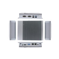 Mini PC Industrial Sin Ventilador J1900 DDR3 Pantalla Dual LAN Dual RS232 Voltaje Amplio 9-24V Pantalla Dual para Automatización
