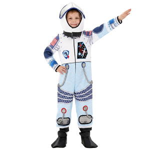 Costume d'astronaute pour enfants, tenue de cosplay unisexe en fibre de polyester, costume de spectacle pour la maternelle et Halloween - Product Image 3