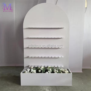 MILE Elegante Exhibidor de Vino y Champán para Fiestas de Compromiso, Bautizos y Recepciones con Caja de Flores - Product Image 1