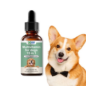 Gouttes multivitaminées 15-en-1 pour chiens, marque privée, soins de santé pour animaux de compagnie, complément alimentaire multivitaminé - Product Image 2
