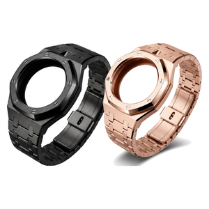 สายนาฬิกาข้อมือสแตนเลสสตีล Upro Premium สำหรับนาฬิกา AP-swatch Royal Pop Pocket สายโลหะเปลี่ยนทดแทน ชุดดัดแปลงนาฬิกาข้อมือ สีดำ - Product Image 1