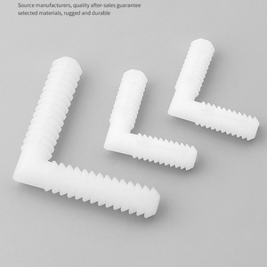 Conector de Esquina Invisible Hibon, Sin Agujeros, para Muebles, Accesorios de Ferretería, Moderno, Simple, de Plástico con Acabado en Zinc Blanco - Product Image 6
