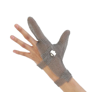 Gant en maille métallique personnalisable, résistant aux coupures, à doigts entiers, durable, pour atelier, cuisine, boucher - Product Image 3