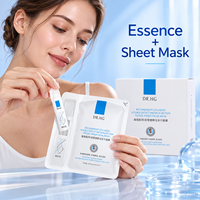 DR.HG Set Masker Wajah dan Esens Kolagen Rekombinan Dua Komponen, Masker Lembaran Beku Kering untuk Perawatan Kelembapan dan Rutinitas Relaksasi