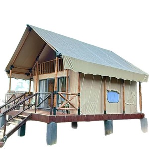 Forest Glamping <b>Tent</b> 6-8 Person Extended Type Oxford Fabric <b>Large</b> Space Outdoor Resort Cabin - Product Image 5