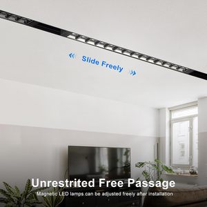 Wholesale Hot Sale Modern 48V Magnetic Track System Surface Mounted Spot Lamp <b>Linear</b> <b>Light</b> LED for Home - Product Image 3