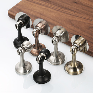 Aimant de porte et butée en acier inoxydable double usage, magnétique haute résistance, fixation murale pour cuisine et salon, design moderne et épuré - Product Image 2