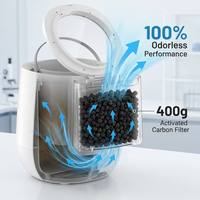 Triturador de Residuos Alimenticios Eléctrico Doméstico de Acero Inoxidable con Cámara de Trituración, Motor de Corriente Continua, Tecnología Multigrind, 0.5 HP