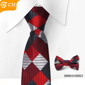 Corbatas tejidas OEM y ODM de fabricante profesional, corbatas ajustadas de poliéster a cuadros escoceses con estampado, corbatas con cremallera escolares personalizadas para niños - Product Image 5