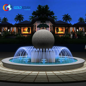 <span class=keywords><strong>Fontaine</strong></span> d'eau de Sculpture de boule de pierre de piscine de Dia.6m de décoration de jardin extérieur - Product Image 5