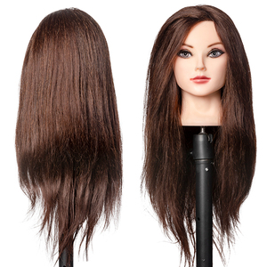 Tête <span class=keywords><strong>de</strong></span> mannequin professionnelle pour coiffeuse, cheveux raides, vente directe d'usine JO7, pour la pratique <span class=keywords><strong>de</strong></span> la coupe <span class=keywords><strong>de</strong></span> cheveux - Product Image 5