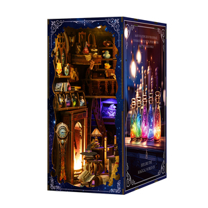 <span class=keywords><strong>Puzzle</strong></span> 3D in Legno Fai da Te: Negozio di Pozioni Magiche 'Whimsical <span class=keywords><strong>Escape</strong></span>' - Kit Miniatura Book Nook per Regalo - Product Image 2