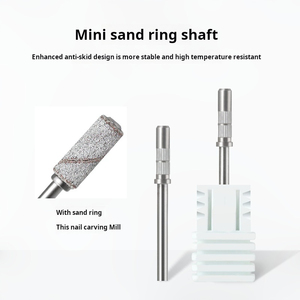 <b>Mini</b> Sanding Band Nail <b>Drill</b> Bits Small Sand Ring Grinding Heads for Cuticle Dead Skin Removal - Product Image 4