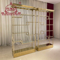 Estanterías de Exhibición de Acero Inoxidable para Decoración de Bodas, Fabricación Profesional