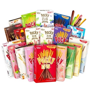 Meilleure vente Glico Pocky Biscuit Stick 55g Snack <span class=keywords><strong>santé</strong></span> aromatisé à <span class=keywords><strong>la</strong></span> crème et au fromage en boîte Emballage à rouler transformé - Product Image 2
