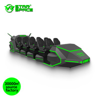 Diseño Personalizado 9D VR Simulador Dispositivo 9 Asientos Nave Espacial VR Parque de Atracciones Consola de Juegos 9D VR Simulador