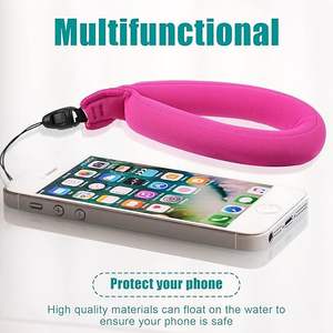 Sangle de poignet flottante imperméable à haute flottabilité <span class=keywords><strong>pour</strong></span> téléphone/appareil photo d'action <span class=keywords><strong>pour</strong></span> <span class=keywords><strong>iPhone</strong></span>/GoPro/DJI <span class=keywords><strong>Osmo</strong></span>/Insta360 Piscine Plage Plongée en apnée Natation - Product Image 1