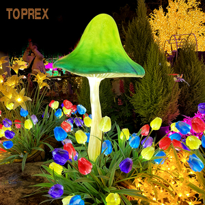 Decoración de bodas al aire libre Proveedor de fiestas Varios colores Tulipanes naturales Flores artificiales infinitesimales Luz LED - Product Image 2