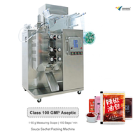 Machine de remplissage et d'emballage automatique personnalisée pour petits sachets de sauce chili, beurre de cacahuète, shampoing, crème, miel, huile lubrifiante