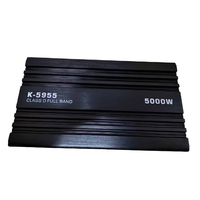 Amplificateur audio de voiture de classe D 5000W 12V, amplificateur de basse stéréo de classe D pour caisson de basses de voiture, 1 pièce