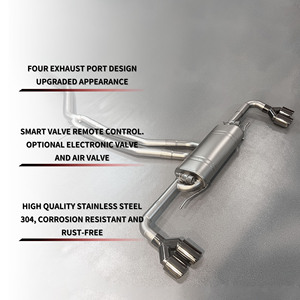 Échappement sport pour <span class=keywords><strong>AUDI</strong></span> Q7 Q8 3.0T pour Porsche Cayenne <span class=keywords><strong>E3</strong></span> 9Y0, échappement double tube en acier inoxydable, échappement performant Catback - Product Image 2