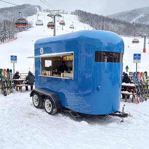 Oem Coffee Trailer <b>Towable</b> Mobile Catering Cart Custom Size Stainless Steel Concession Food Truck With Full Kitchen - Product Image 2