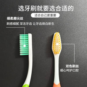 Wholesale Adult Soft-Bristled Toothbrushes Healthy <b>Oral</b> <b>Care</b> Fine Bristles Individually Packaged Factory Outlets for Supermarket - Product Image 2
