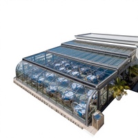 Terraza Acristalada Retráctil con Estructura de Aluminio para Restaurante en la Playa, Cerramiento para Terraza Costera
