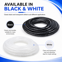 Organizador de Cables en Espiral, Protector de Cables Flexible de PE, Funda para Gestión de Cables Eléctricos de Computadora y Automóvil