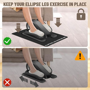 Tapete elíptico antideslizante para debajo del escritorio - Equipo de ejercicio para bicicleta <span class=keywords><strong>Peloton</strong></span>, tapete pequeño para equipo de entrenamiento en el escritorio - Product Image 2