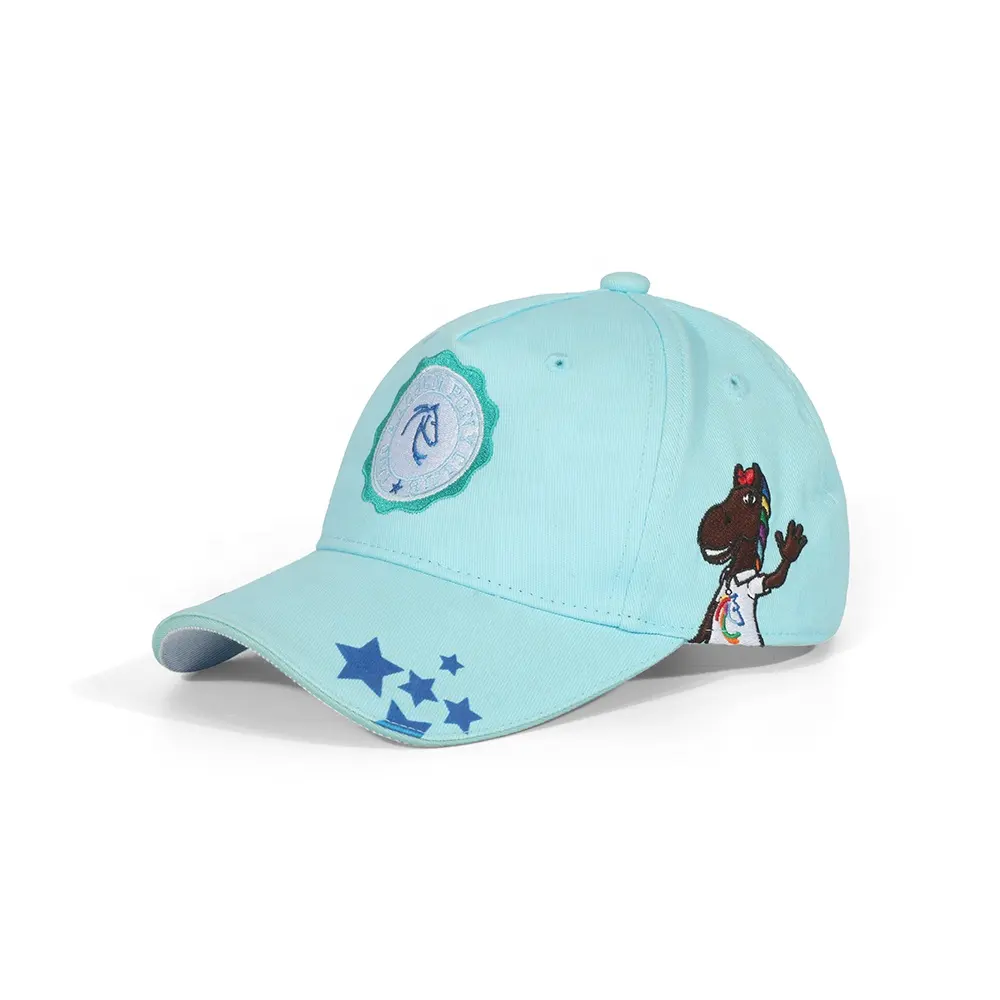 스몰 사이즈 귀여운 만화 아기 야구 모자 어린이 캐주얼 태양 모자 사용자 정의 로고와 조정 가능한 자수