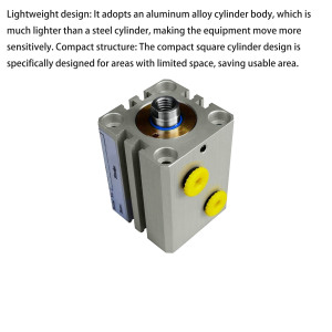 Cylindre hydraulique compact TY-CHE avec coussinets réglables pour machines d'emballage, compatible avec la série Parker CHE - Product Image 5