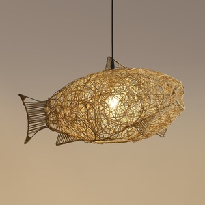 Lampada a sospensione, <span class=keywords><strong>paralume</strong></span> <span class=keywords><strong>in</strong></span> <span class=keywords><strong>corda</strong></span> intrecciata del ristorante, lampada a grappolo - Product Image 2