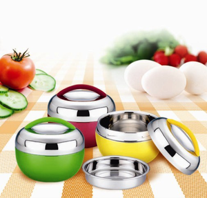 Boîte à bento en acier inoxydable 201 en forme de pomme, boîte à lunch <span class=keywords><strong>isotherme</strong></span> avec couvercle en plastique - Product Image 2