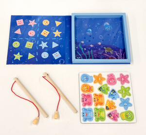 Jouet Montessori, jeux éducatifs pour enfants, jouet <span class=keywords><strong>de</strong></span> <span class=keywords><strong>pêche</strong></span> <span class=keywords><strong>magnétique</strong></span> pour enfants, jouet éducatif avec animaux marins - Product Image 1