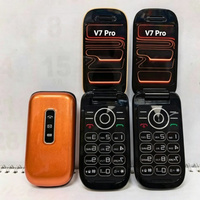 Téléphone pliable Folder2 G1650 double SIM 4G LTE avec clavier, smartphone Android, écran 2,4 pouces, multilingue, vente en gros