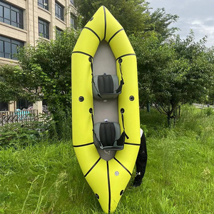 300Cm Ánh Sáng Trọng Lượng Inflatable Ba Lô PVC Cao Su Thuyền TPU Đi Bè Thuyền Dây Kéo Cứng Dưới Kayak - Product Image 5