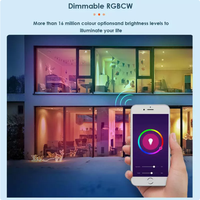 Ampoules LED Intelligentes pour Maison Connectée, Bluetooth, Écologiques, 15W, Couleurs, Télécommande, Application, Lumière Bulle, E27