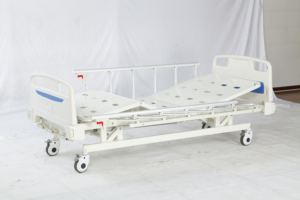 Usine en gros 2 manivelle 2 fonction pliable manuel prix du lit d'hôpital - Product Image 3