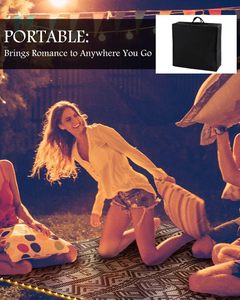 Ngoài trời cắm trại thảm thảm đảo ngược không thấm nước RV boong hiên nhựa Thảm LED chiếu sáng Patio mat - Product Image 6