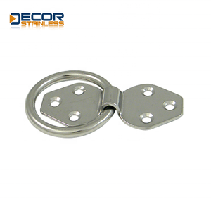 Gancho de eslinga de material de zinc modelo OEM con acabado liso a presión de ojo fijo de acero inoxidable para enlace de conexión de gancho deslizante de tipo minero - Product Image 3